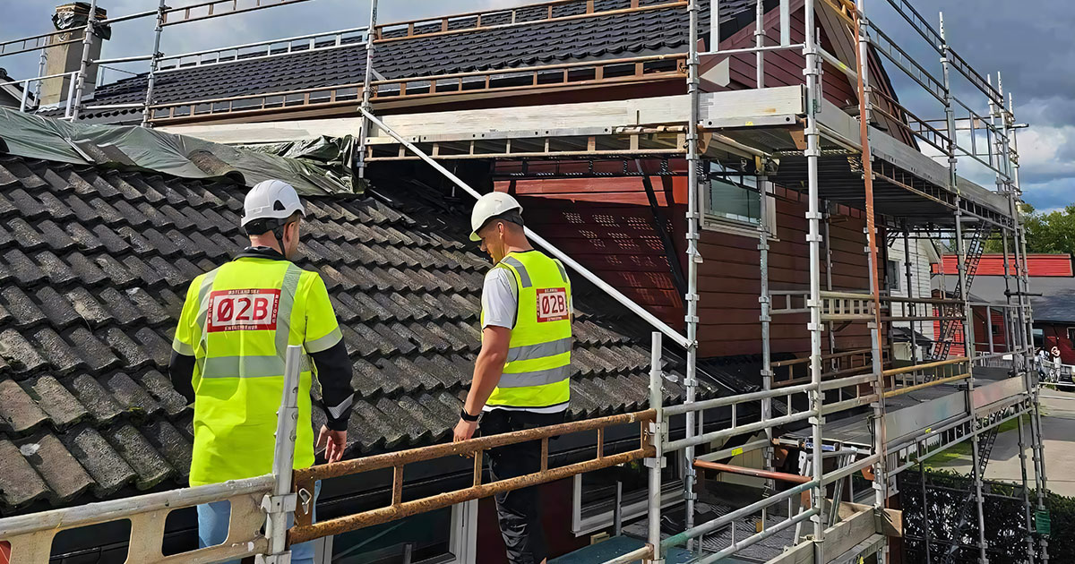 Rehabilitering av eksisterende tak.