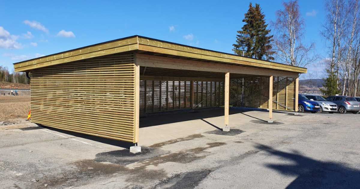 Carport på Fjerdingby Helsetun